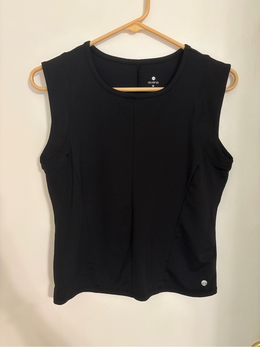 Apana Black Sleeveless Athletic Tank